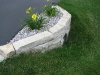 Driveway Culvert Stone Wall And Plantings In-Misty Lake Chips
