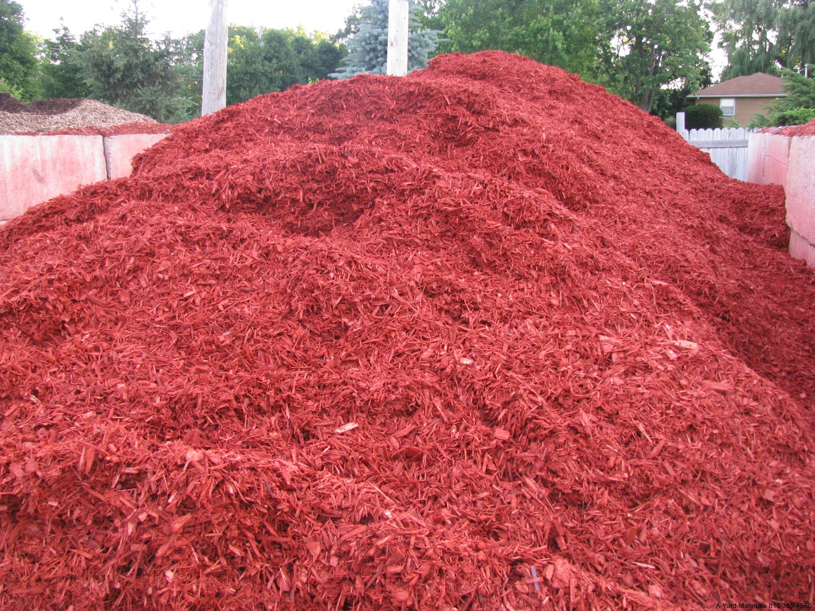 Dyed Red Mulch